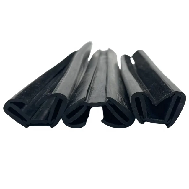 汽车挡风玻璃防水窗聚氯乙烯玻璃密封条U通道天气剥离三元乙丙橡胶植绒挤出密封垫圈