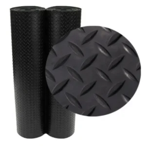 定制3-6毫米橡胶地板户外镶钉橡胶硬币地板垫重型橡胶垫