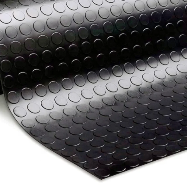 定制硬币螺柱橡胶地板波纹排水板防滑格子橡胶垫地板,带硬币图案