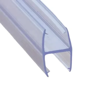 白色透明H形无框防撞密封条，用于门塑料淋浴门密封条