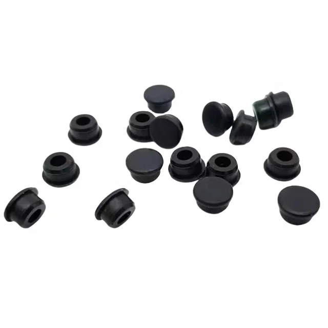 定制FKM EPDM NBR模制圆形或方形异形塑料硅胶塞制造商硅橡胶塞 - Image 3