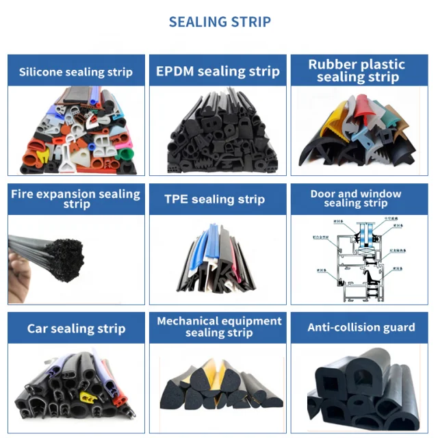 定制高品质汽车橡胶制品三元乙丙橡胶车门边缘饰板橡胶防撞防水密封条 - Image 5