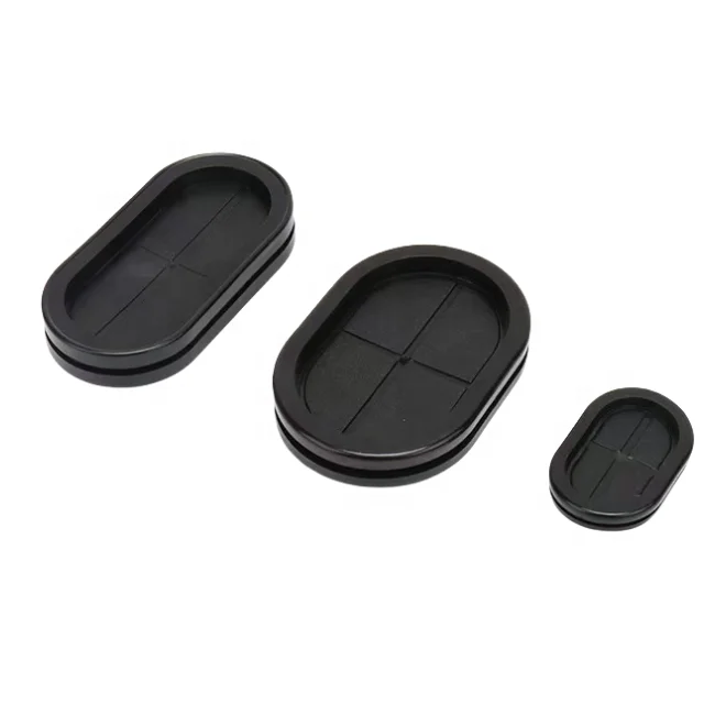 电缆桥架用高质量闭孔线橡胶塞椭圆形橡胶线电缆索环 - Image 2