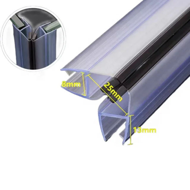 吊索玻璃门附件用513003磁性密封条90度淋浴门密封 - Image 2