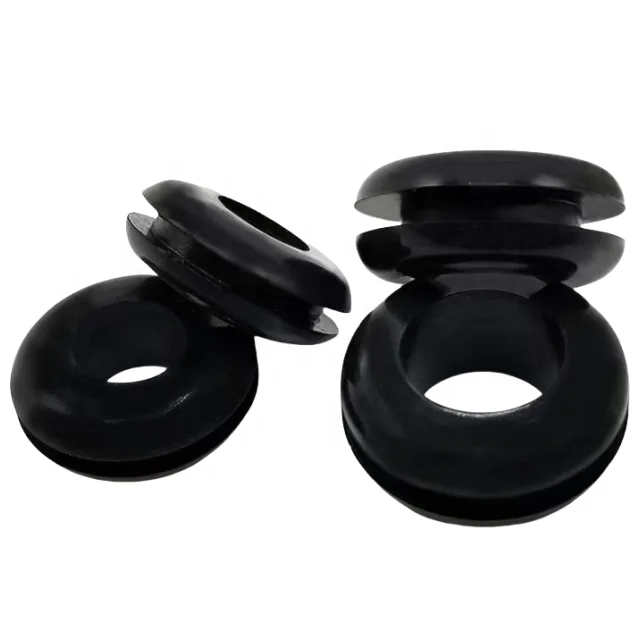 定制标准硅橡胶保护盖电缆套管橡胶索环 - Image 2