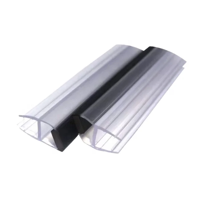 批发定制浴室配件无框玻璃淋浴门防水磁性塑料PVC密封条 - Image 3